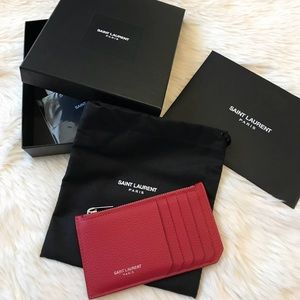 YSL FRAGMENTS CARD CASE/HOLDER
